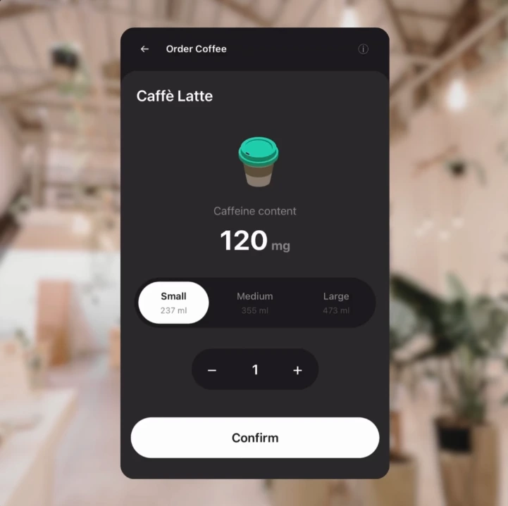Cup Sizes Change Interaction